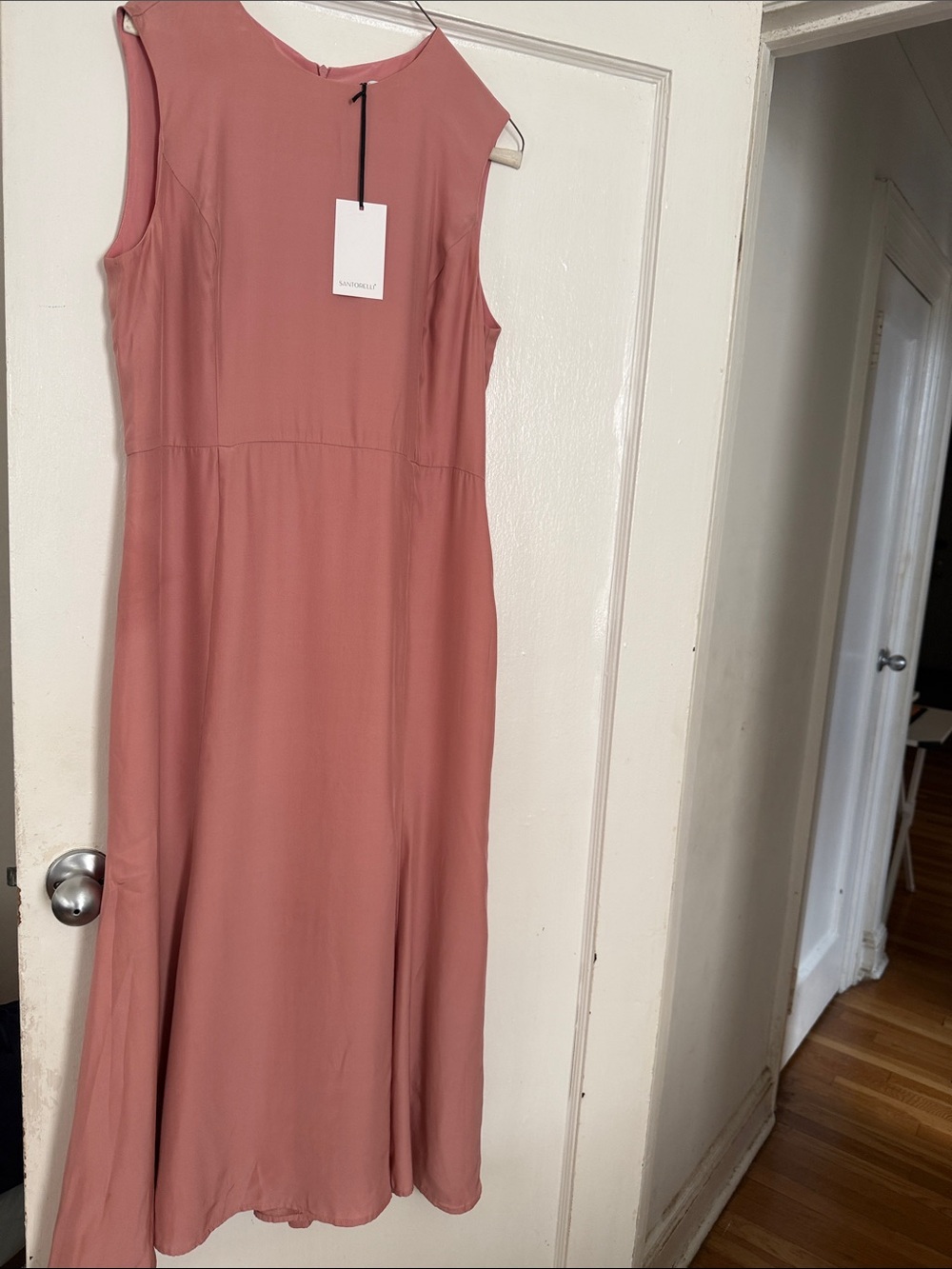 Santorelli Dusty Rose Sleeveless Maxi Dress